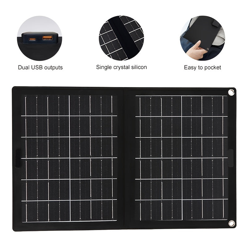 Portable Solar Panel Charger (2-in-1)