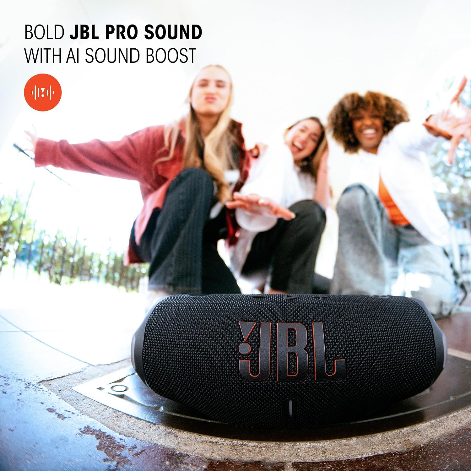 Altavoz Bluetooth Portátil JBL Charge 6, Impermeable, Resistente a Caídas