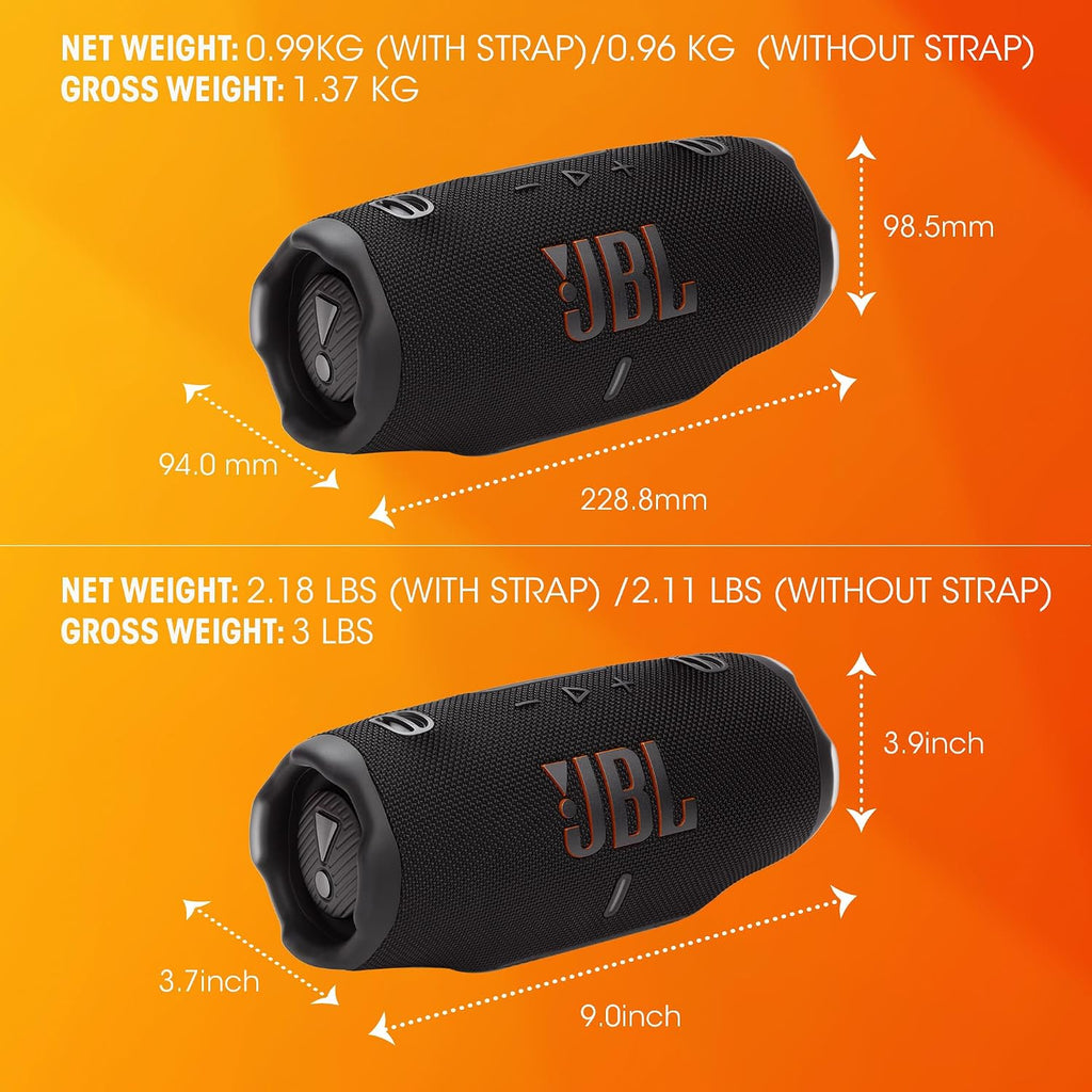 Altavoz Bluetooth Portátil JBL Charge 6, Impermeable, Resistente a Caídas