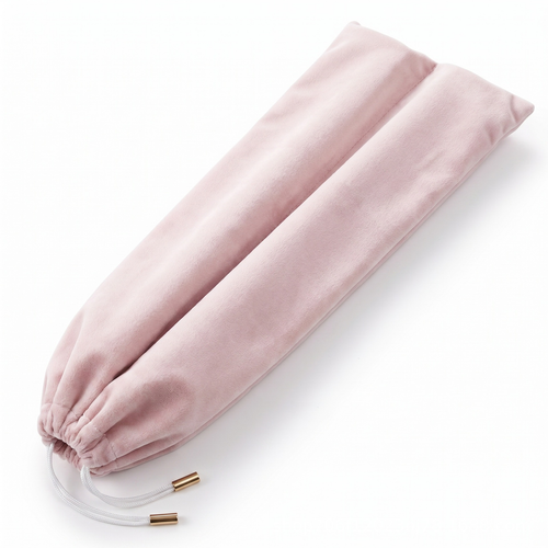 10 Mahjong Ruler Storage Bag Pink Velvet Bundle Pocket Long Mahjong Pushing Ruler Protective Cover