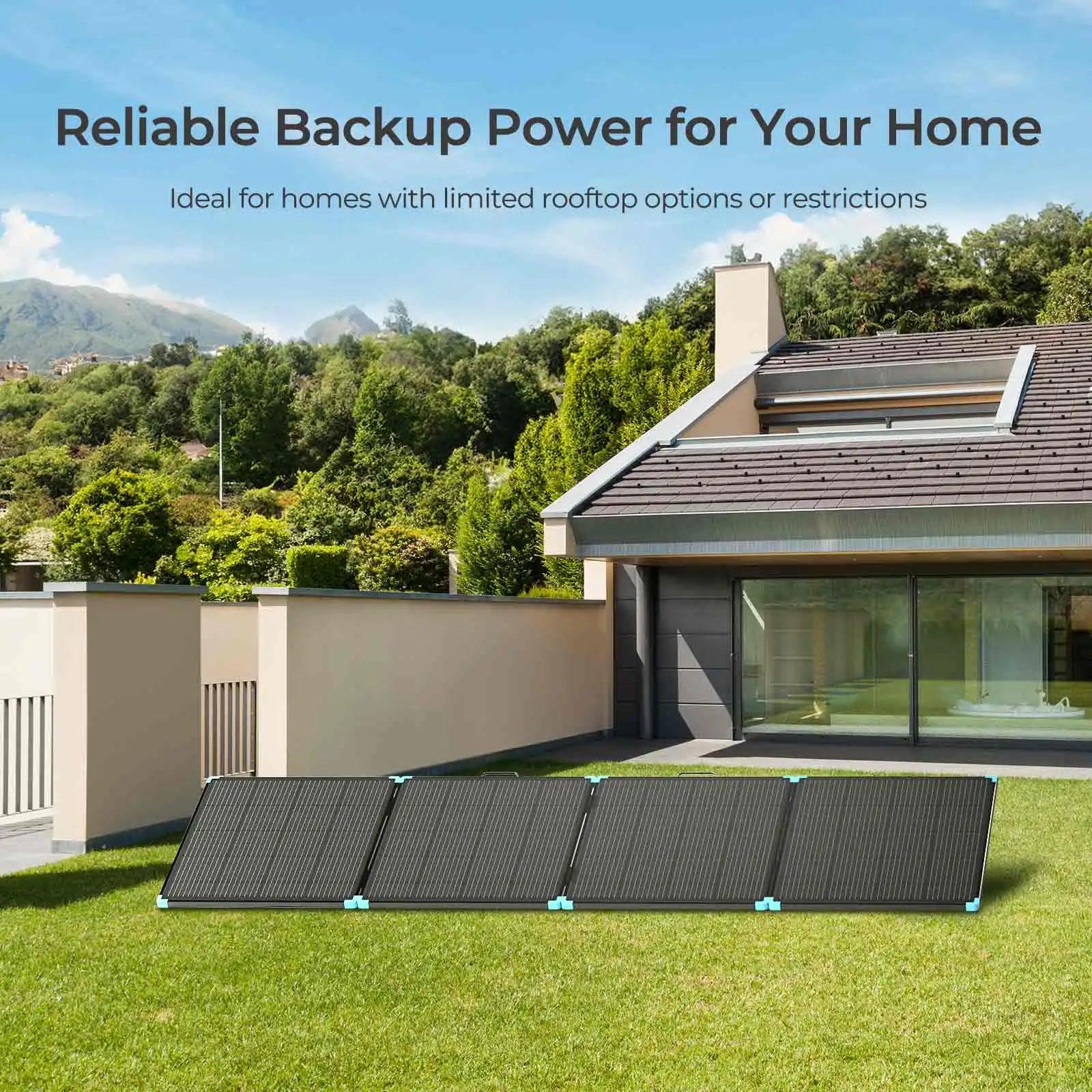 Renogy 400W Lightweight Portable Solar Suitcase, Foldable Solar Panel for Outdoor Activities, Durable & IP67 Waterproof for RV