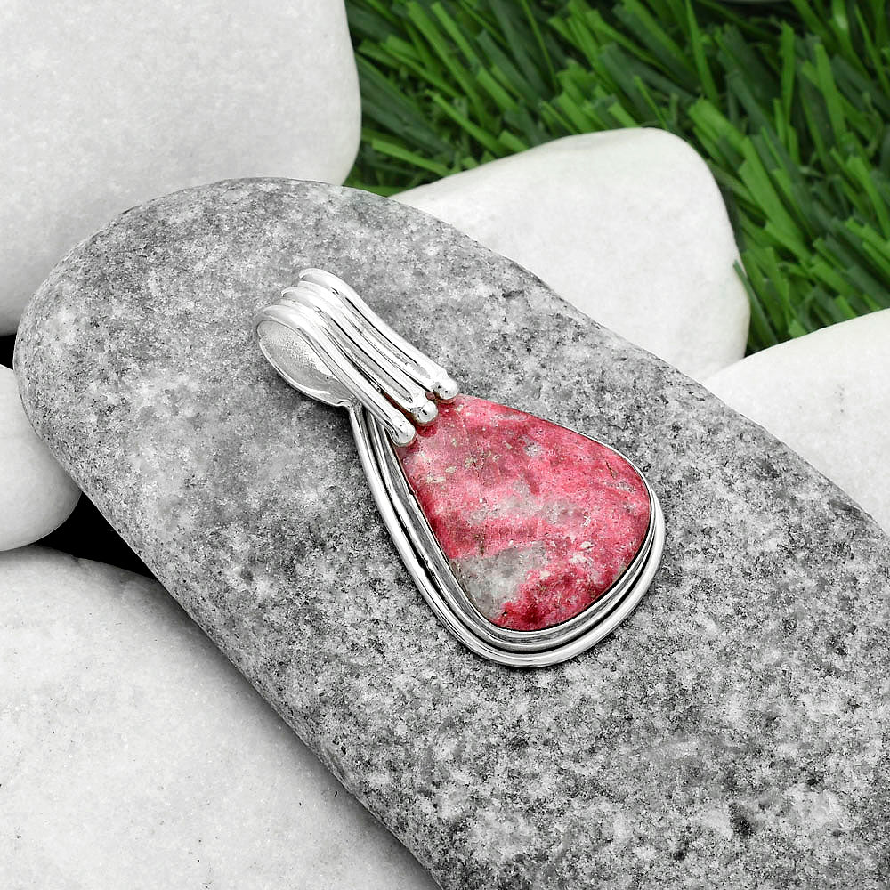 Natural Pink Thulite - Norway Pendant P-1664 SDP116759