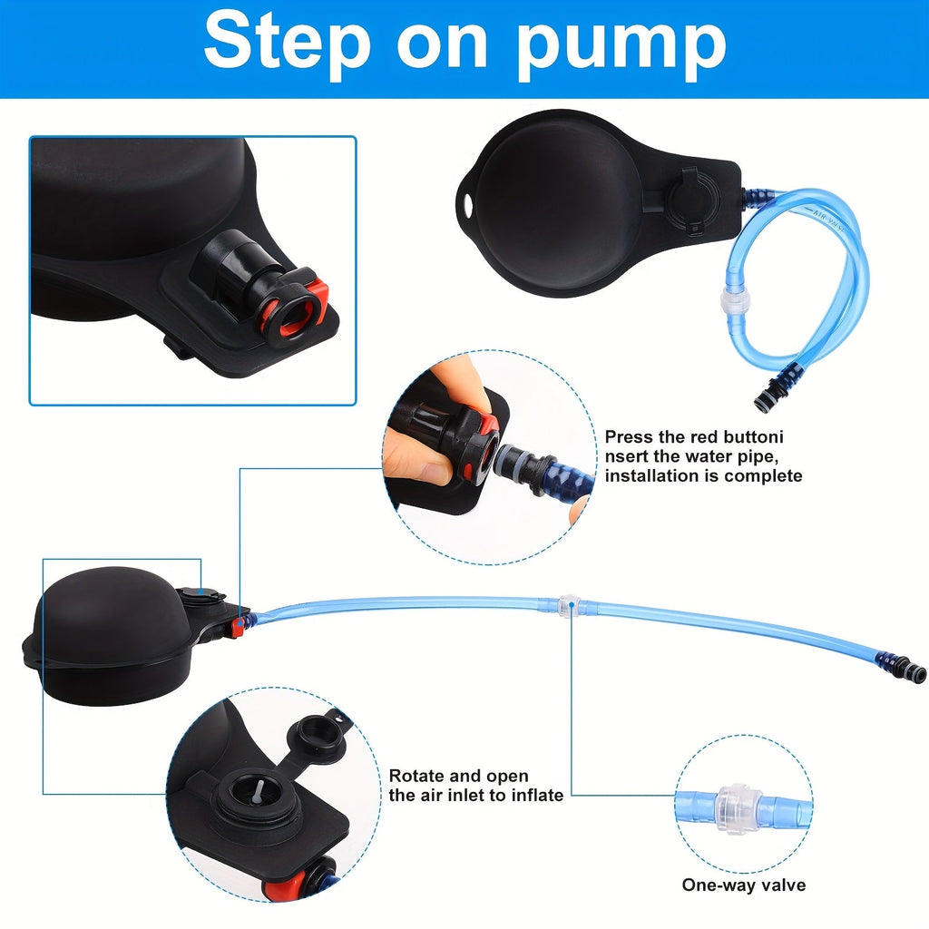 Shower Bag with Foot Pump