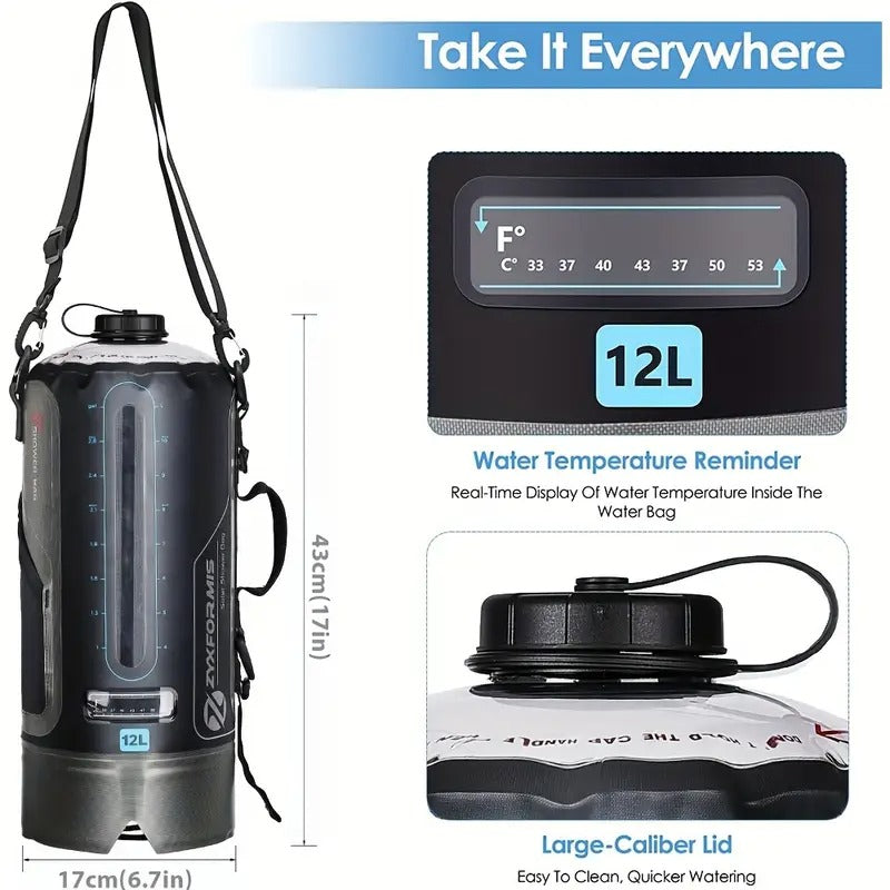Shower Bag with Foot Pump